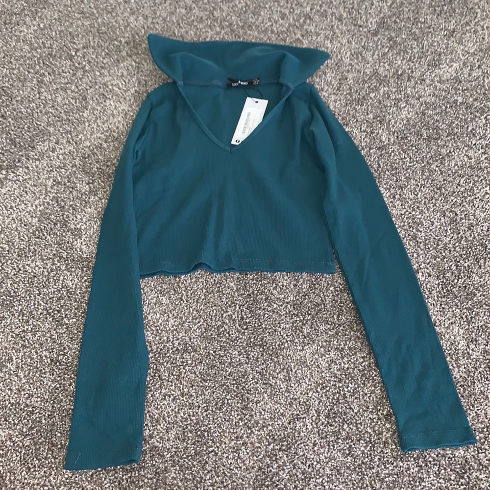Cropped sweater top, Size 2, New w/tags